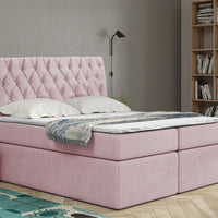 Čalúnená posteľ boxspring LUCA, 120x200, trinity 19 -  - 0