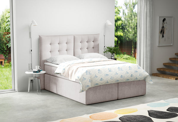 Čalúnená posteľ boxspring MICHELE, 120x200, trinity 01 -  - 0