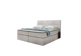 Čalúnená posteľ boxspring GIACOMO, 140x200, trinity 01 -  - 0