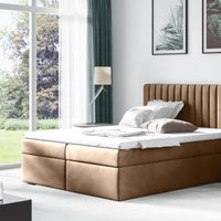 Čalúnená posteľ boxspring CHICITA, 120x200, trinity 04 -  - 0