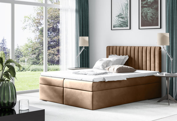 Čalúnená posteľ boxspring CHICITA, 120x200, trinity 04 -  - 0