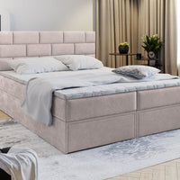 Čalúnená posteľ boxspring MARINOS, 140x200, Aston 2 -  - 0