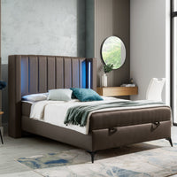 Čalúnená posteľ boxspring FABIA, 140x200, soft 72 -  - 0