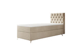 Čalúnená posteľ boxspring FESTER, 80x200, Monolith 01, ľavá -  - 0