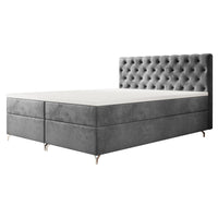 Čalúnená posteľ boxspring FESTER 2, 140x200, Monolith 92 -  - 0