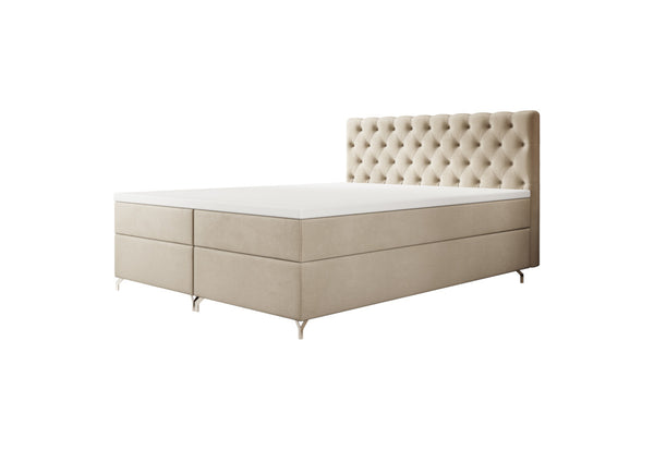 Čalúnená posteľ boxspring FESTER 2, 160x200, Monolith 01 -  - 0