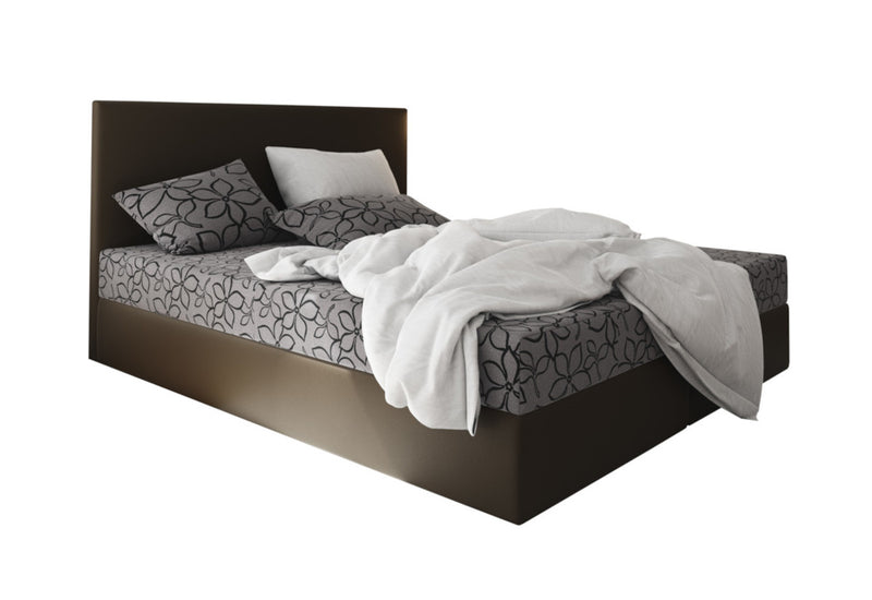 Čalúnená posteľ boxspring ELONA 2, 90x200, flowes 83/sioux hnedá, pravá -  - 0