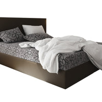 Čalúnená posteľ boxspring ELONA, 140x200, flowes 83/sioux hnedá -  - 0