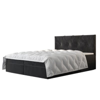 Čalúnená posteľ boxspring TELA, 140x200, monolith 97 -  - 0