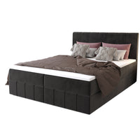 Čalúnená posteľ boxspring HAMAN, 140x200, monolith 97 -  - 0