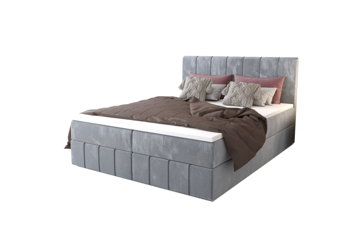 Čalúnená posteľ boxspring HAMAN, 140x200, monolith 70 -  - 0