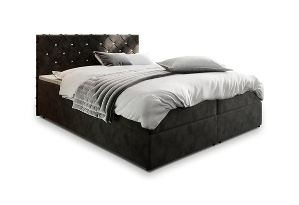 Čalúnená posteľ boxspring IRANA, 140x200,  magic velvet 2219 -  - 0