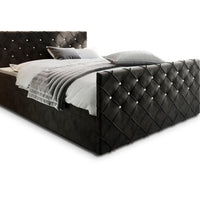 Čalúnená posteľ boxspring MINDY, 140x200,  magic velvet 2219 -  - 0