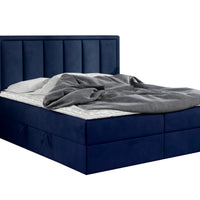 Čalúnená posteľ boxspring FRANIA, 140x200, kronos 09 -  - 0