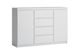 Komoda FRILO II, 135,4x92,9x40, biela -  - 0